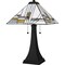 Quoizel Tiffany Table Lamp Tiffany 2 Lights Matte Black TF16146MBK - alternate 2